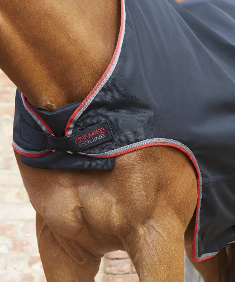 Premier Equine Horse Walker Rug 100g - Black-2